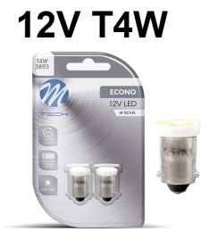 LED AUTO SIJALICA T4W BA9S 12V BELA LB009W M-TECH